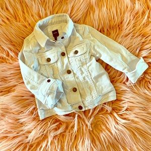 Girls Gap white Denim jacket